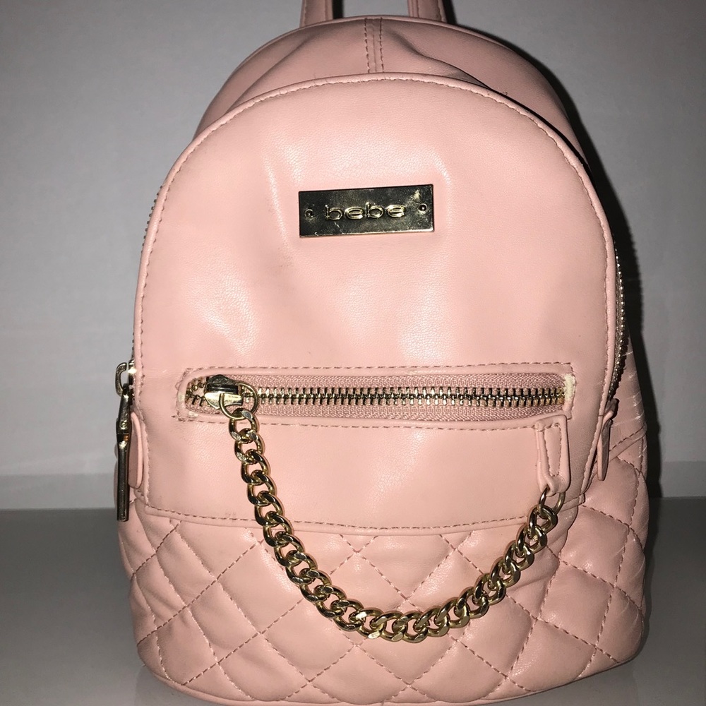 bebe mini pink backpack!!